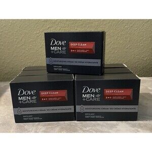 Dove Men+Care Deep Clean Exfoliating 3-in-1 Soap Bars 3.75oz Lot of 7